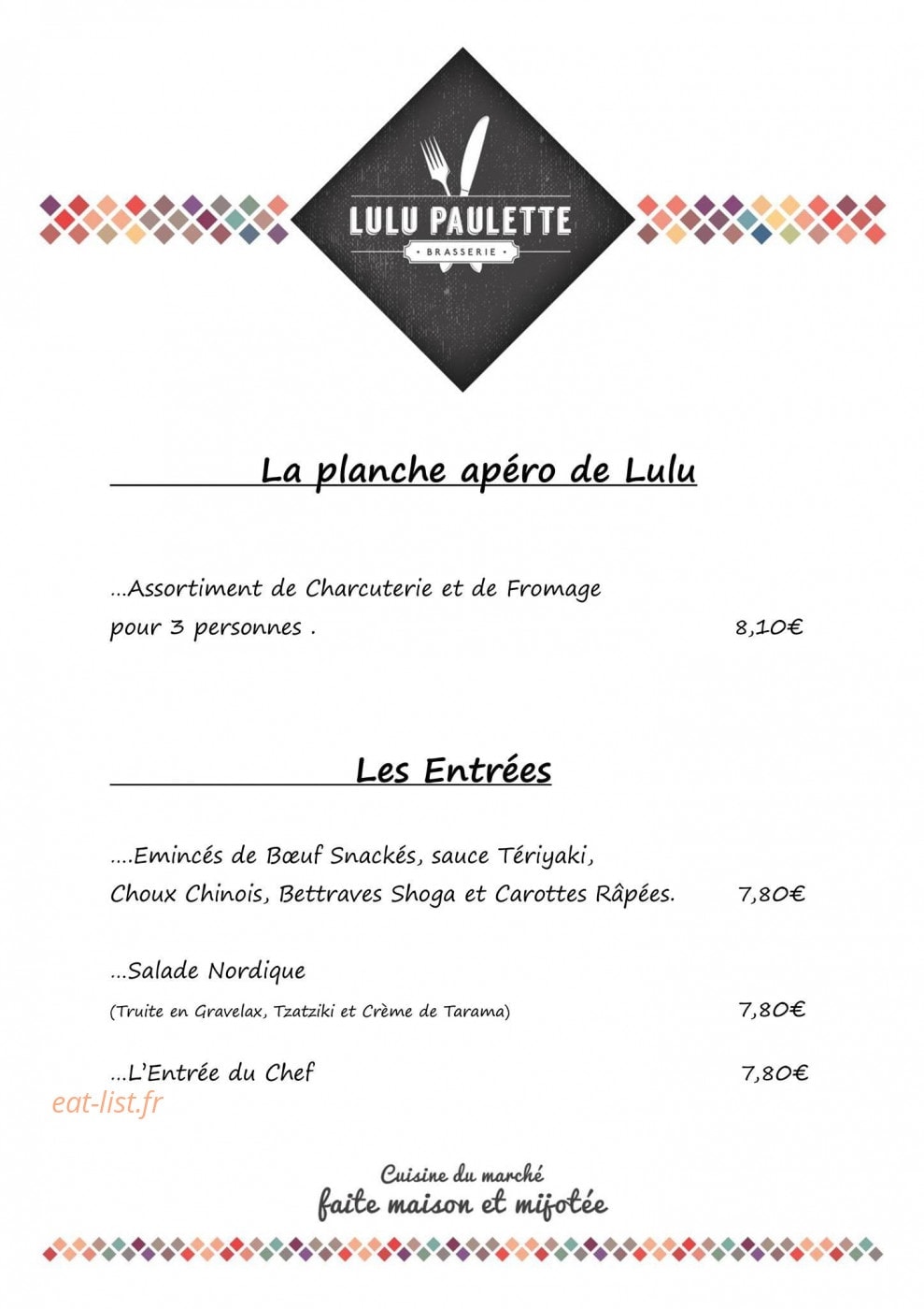 Lulu Paulette — carte page 2
