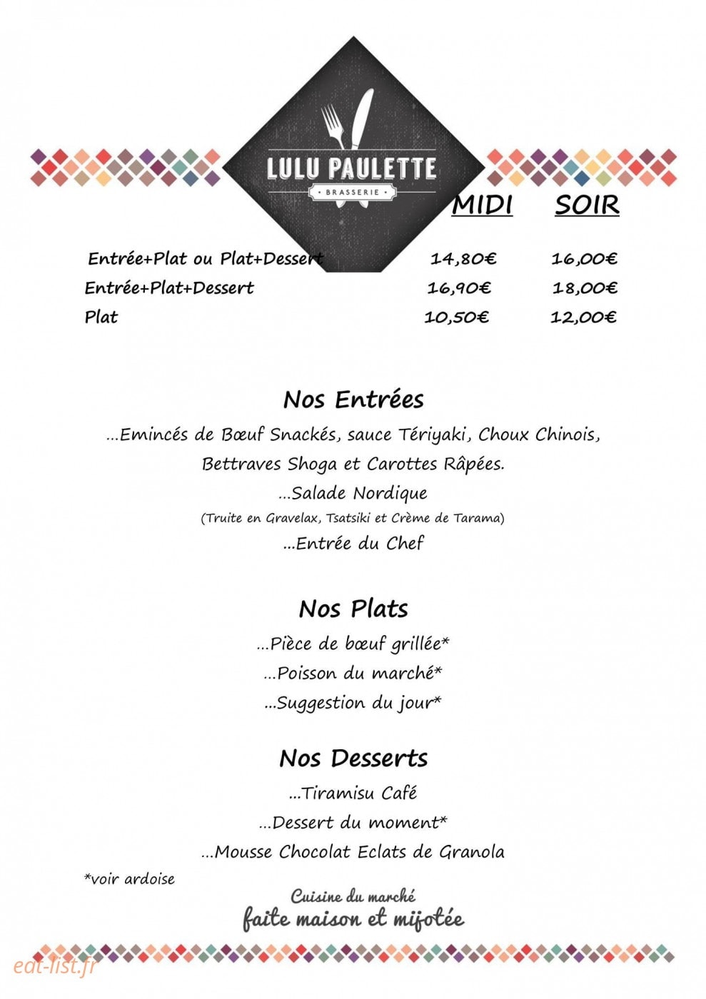 Lulu Paulette — carte page 1