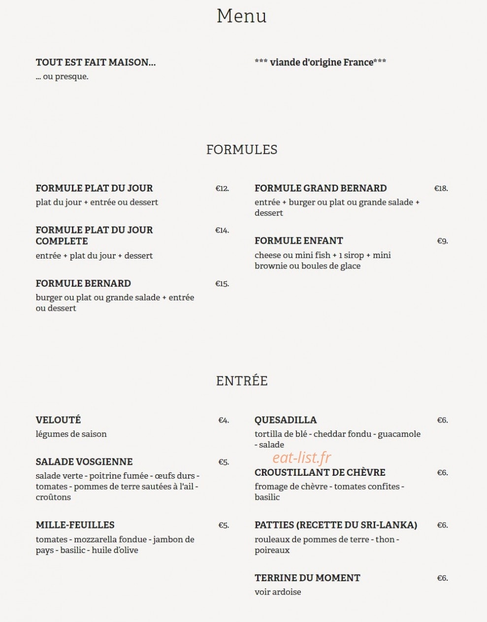 Merci Bernard — carte page 1