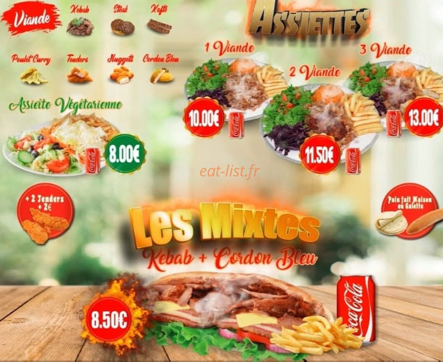 O’Délices kebab — carte page 2