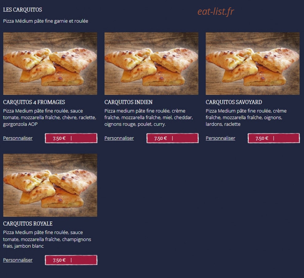Pizzas & Co — carte page 3