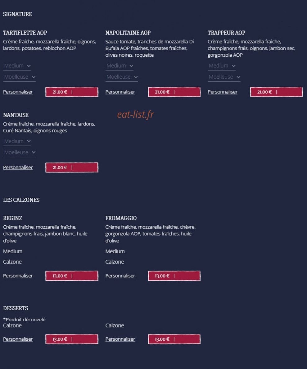 Pizzas & Co — carte page 8