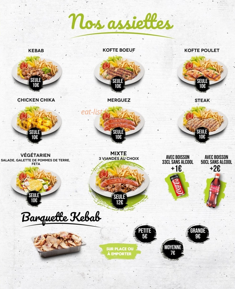 Askale Kebab — carte page 1