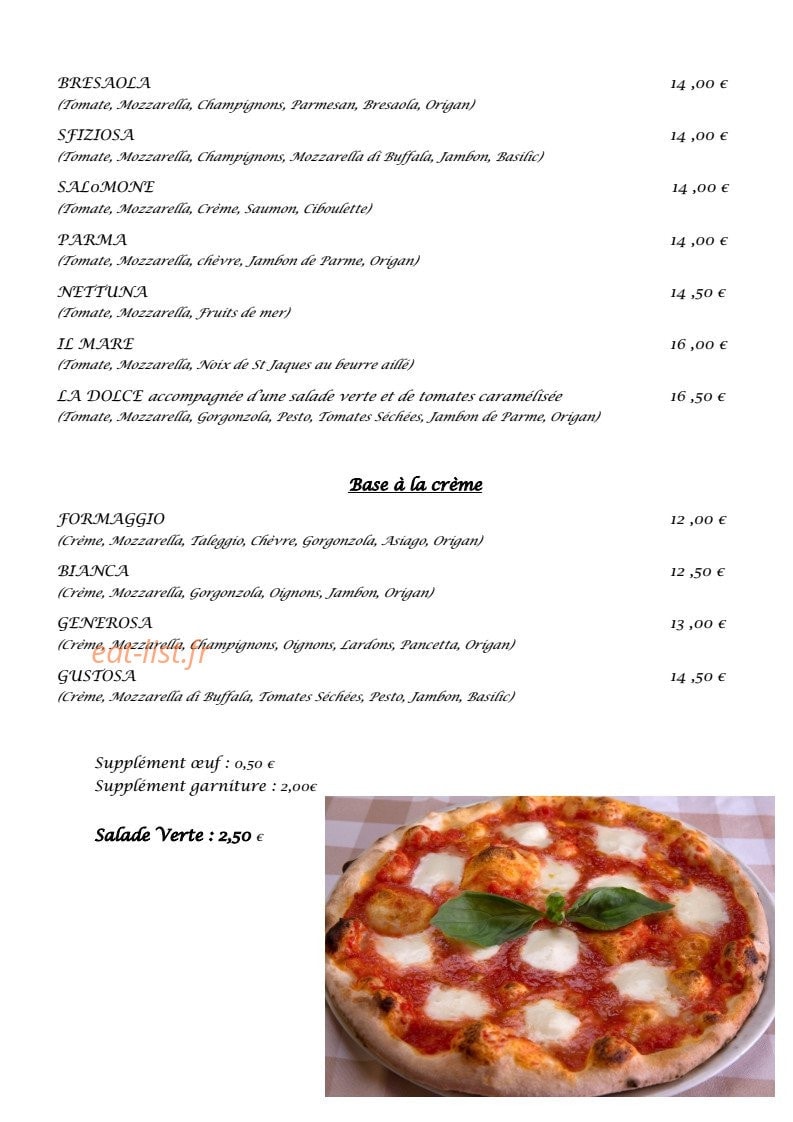 La Costa d'Amore — carte page 2