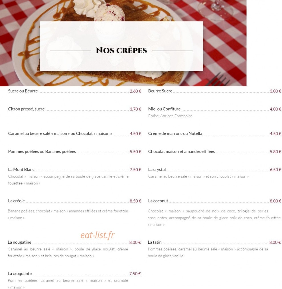 Le Patio — carte page 6
