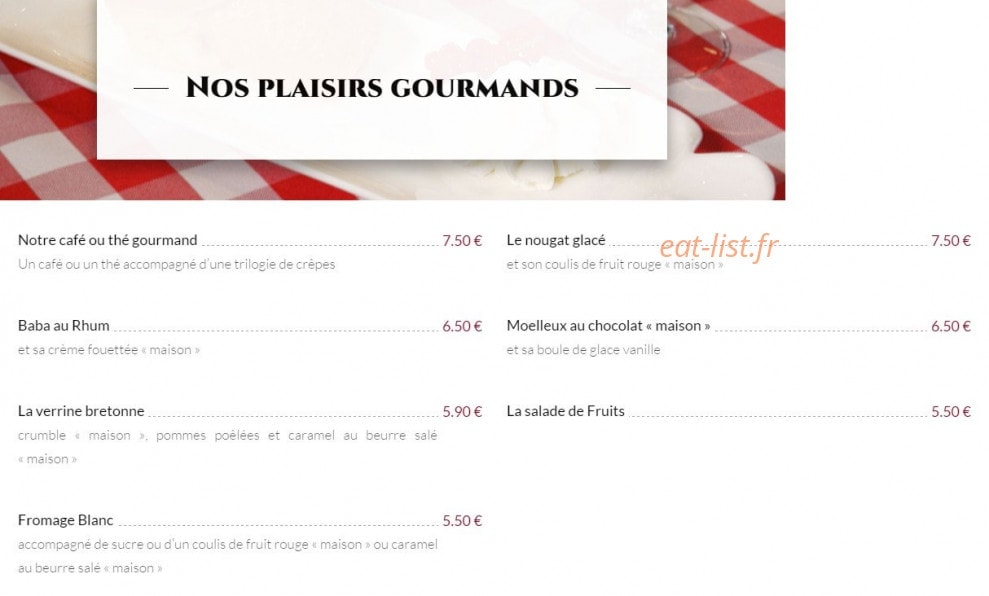 Le Patio — carte page 5