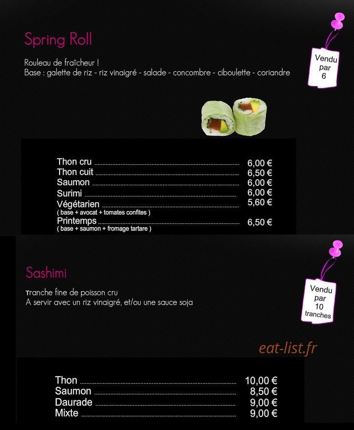 Ban Sushi — carte page 9