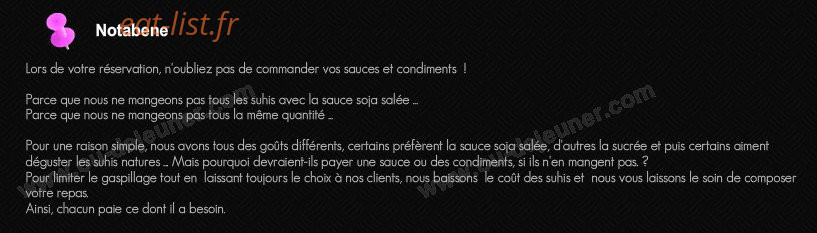 Ban Sushi — carte page 13