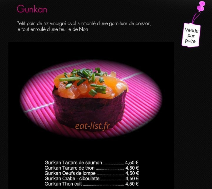 Ban Sushi — carte page 6