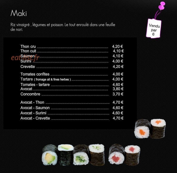 Ban Sushi — carte page 7