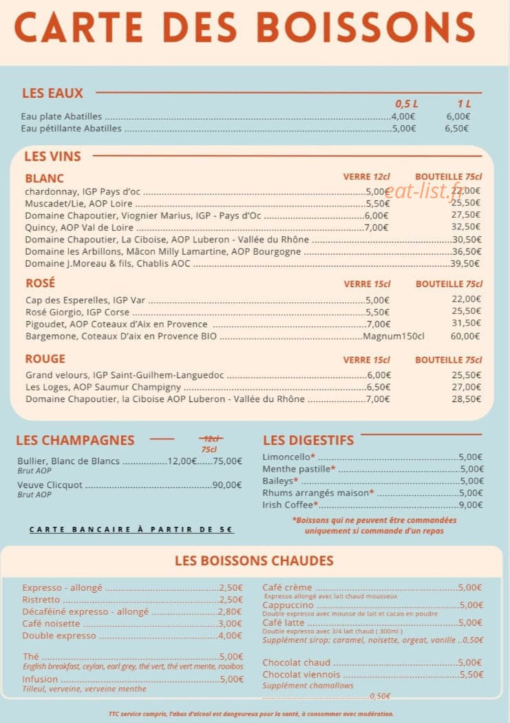 Club de l'Océan — carte page 4