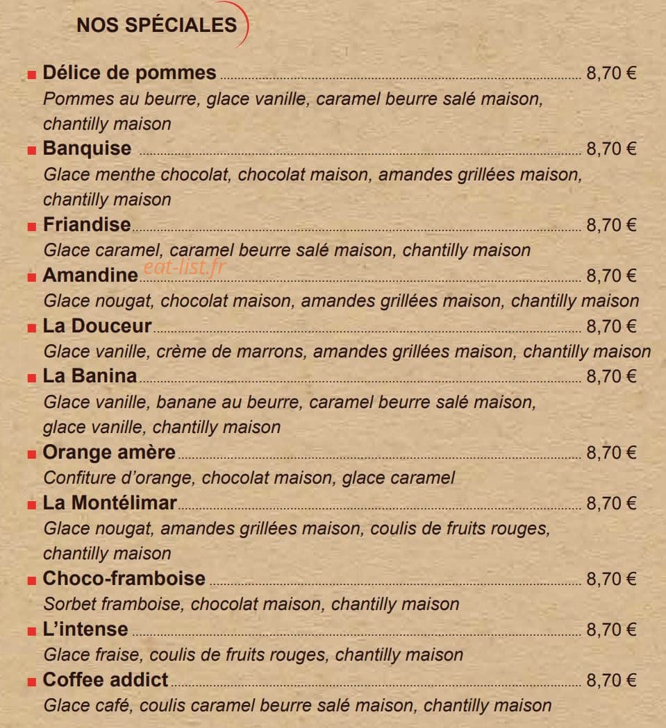 Côté Crêpes — carte page 4