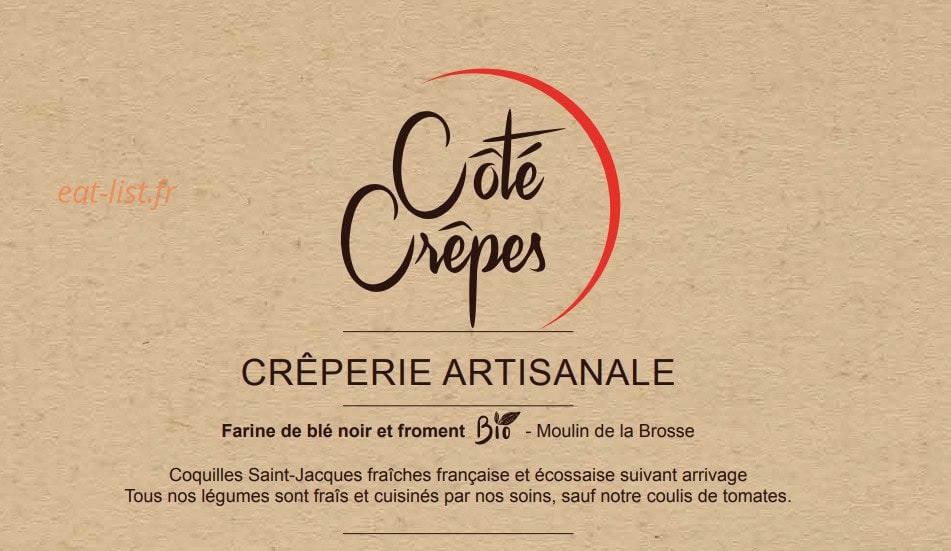 Côté Crêpes — carte page 1