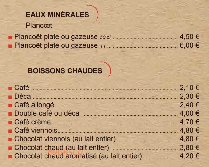 Côté Crêpes — carte page 11