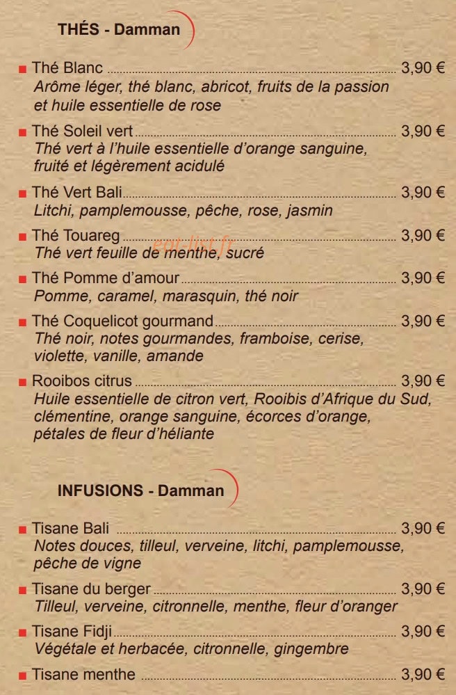 Côté Crêpes — carte page 12