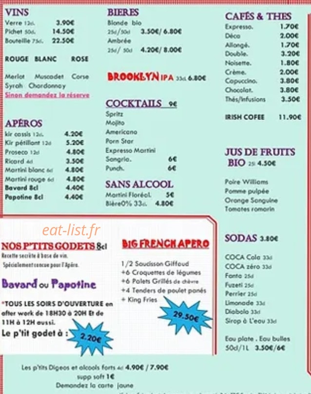 La Bavardise — carte page 2