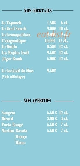 La Marée Dansante — carte page 9