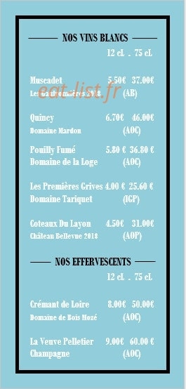 La Marée Dansante — carte page 3