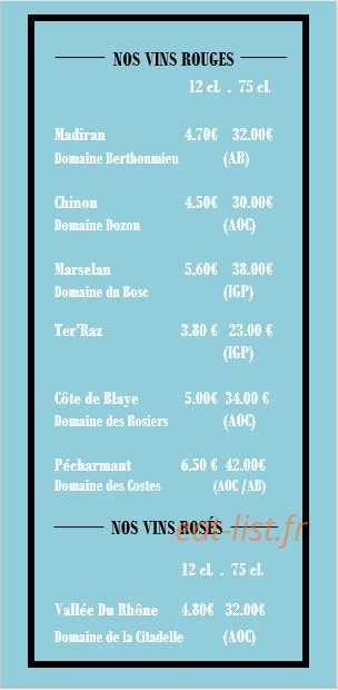 La Marée Dansante — carte page 2