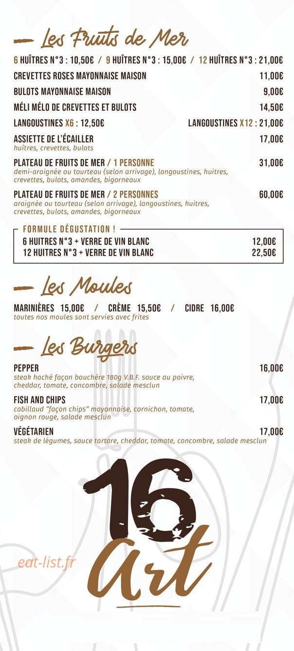 Le 16 Art — carte page 2