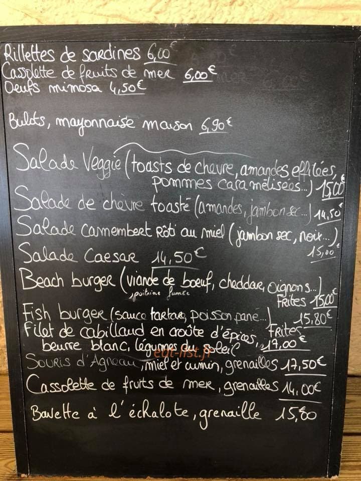 Le Beach — carte page 1