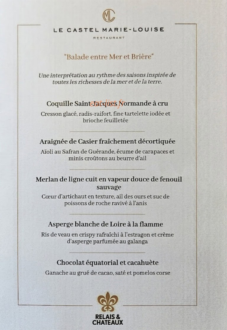 Le Castel Marie-Louise — carte page 1