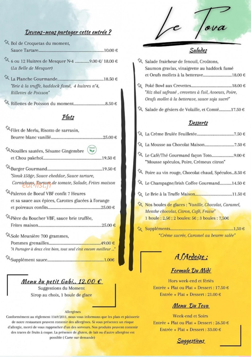 Le Tova — carte page 1