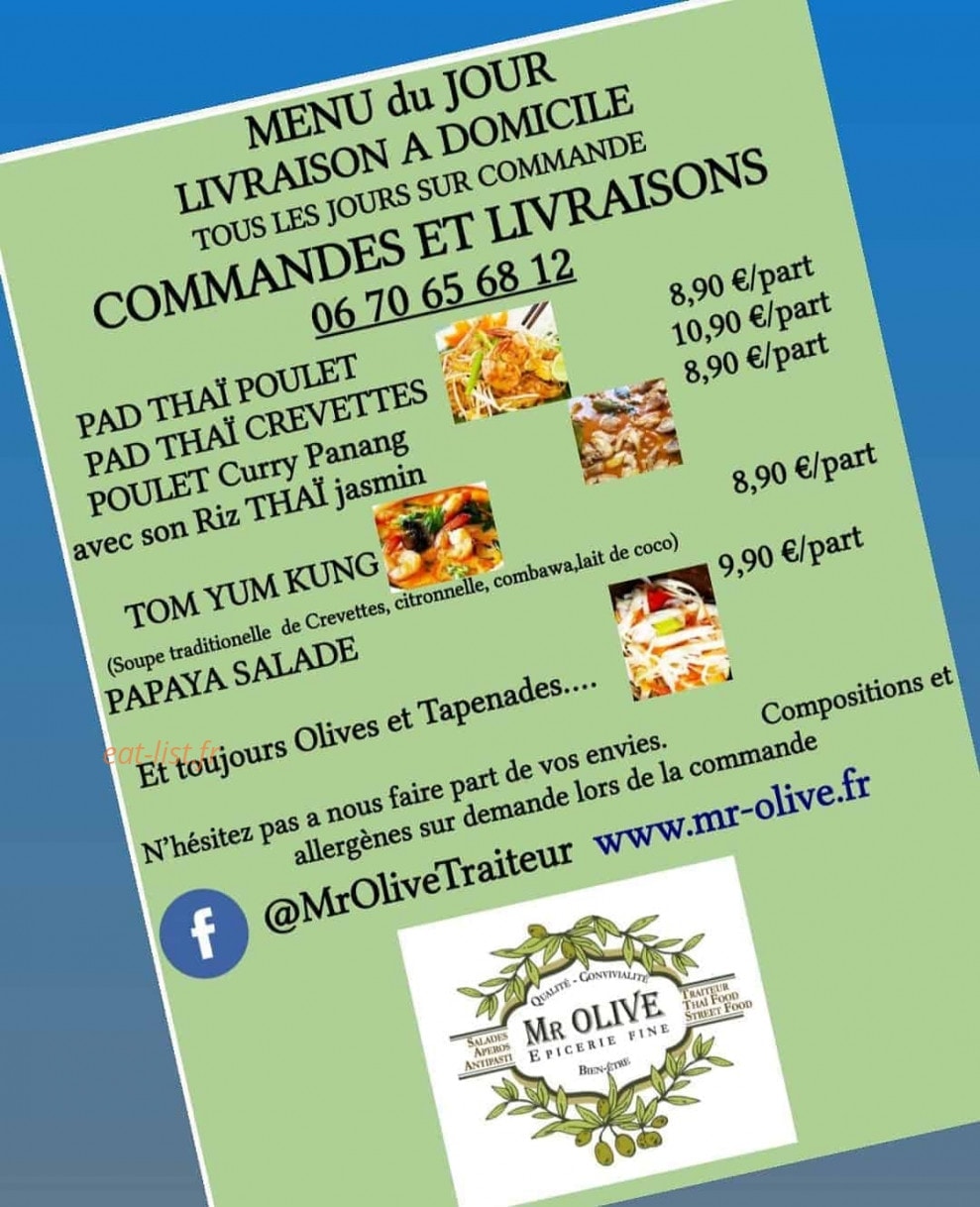 Mr Olive — carte page 1