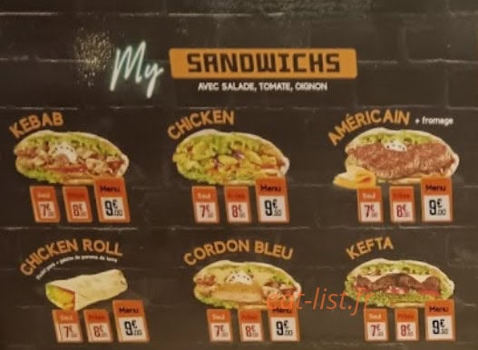 My tacos — carte page 1