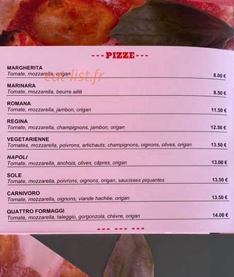 Cara Mamma — carte page 1