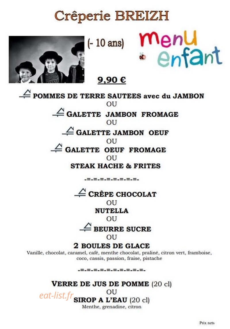 Crêperie Breizh — carte page 7