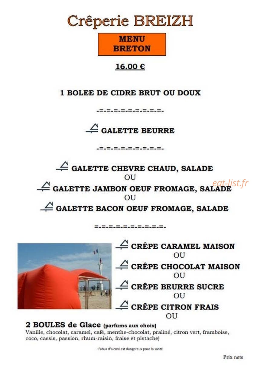 Crêperie Breizh — carte page 5