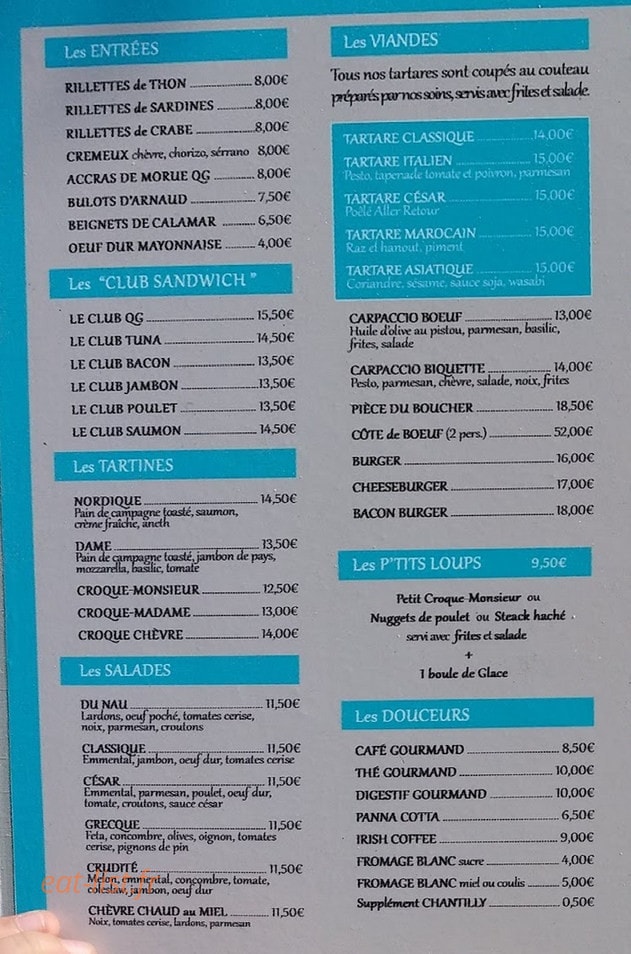 QG Beach — carte page 1