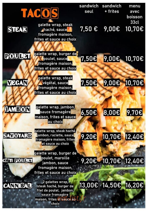 La Fabrik — carte page 2