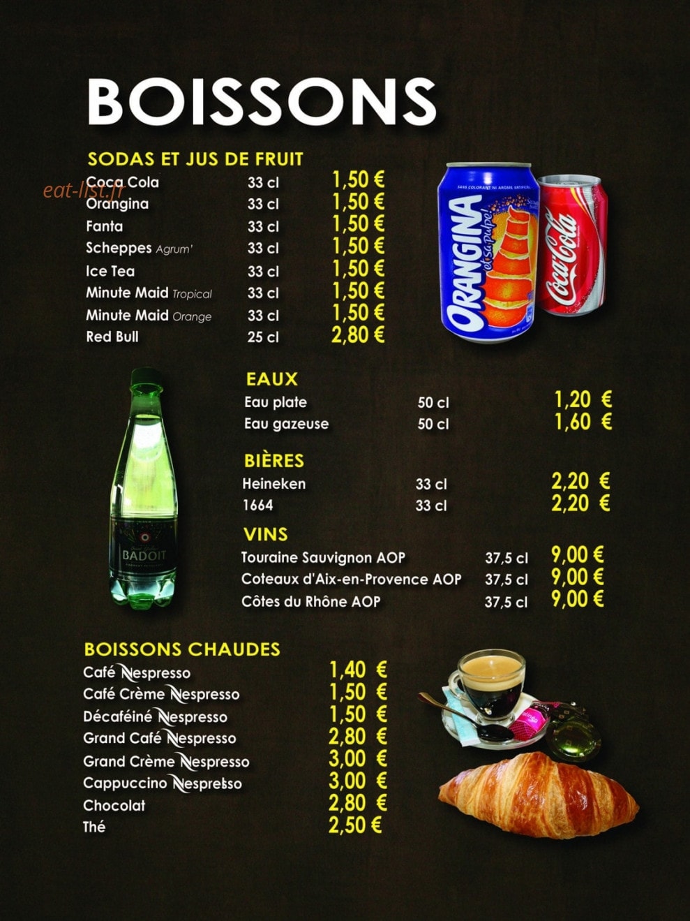 Le Cabanon — carte page 8