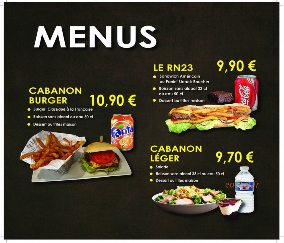Le Cabanon — carte page 6