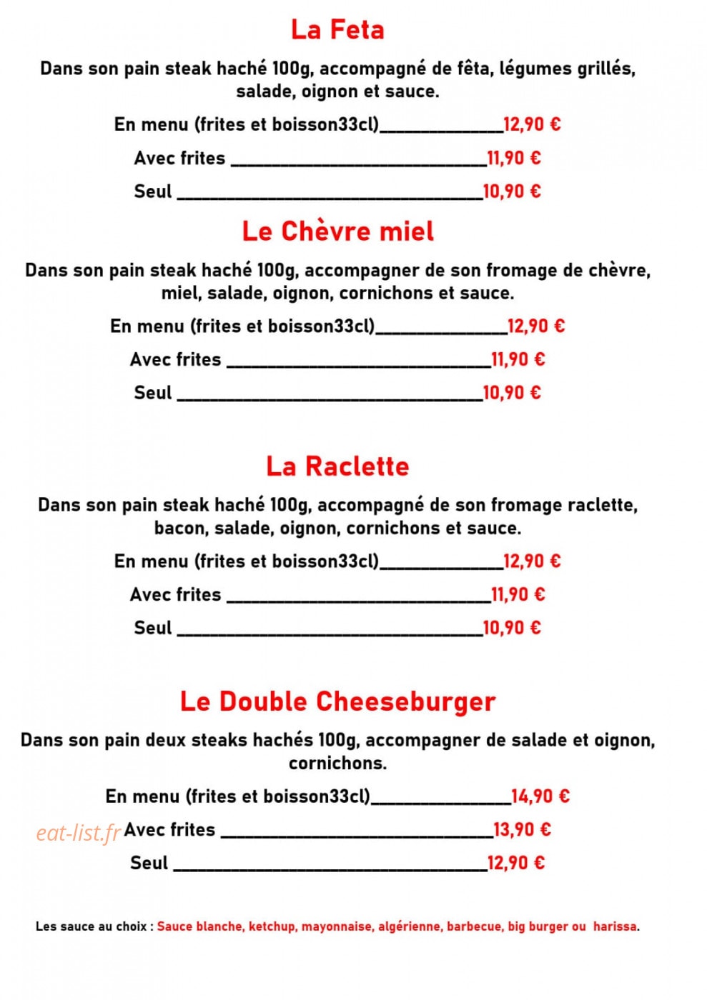 Le Petit Gourmand — carte page 4