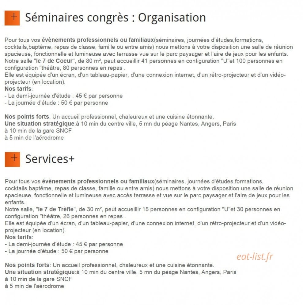 Le 7 de Table — carte page 6