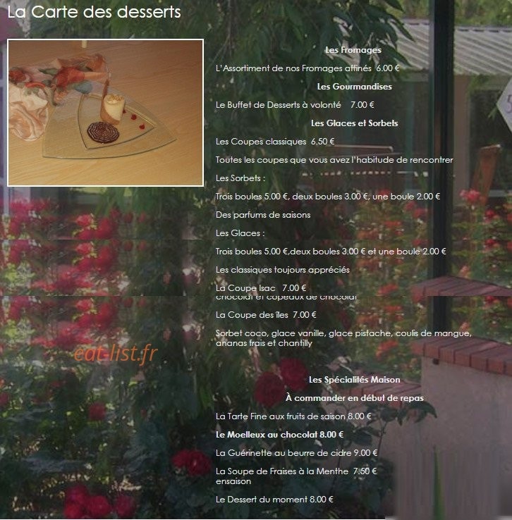 Le Relais Saint Clair — carte page 15