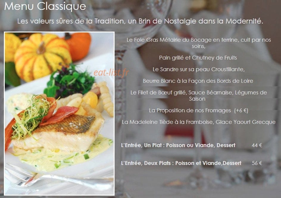 Le Relais Saint Clair — carte page 2
