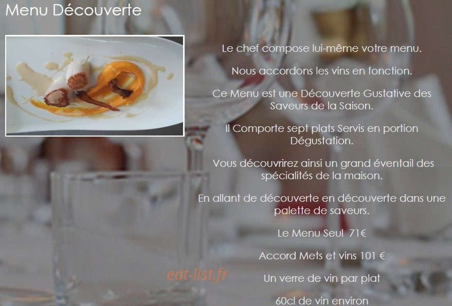 Le Relais Saint Clair — carte page 9
