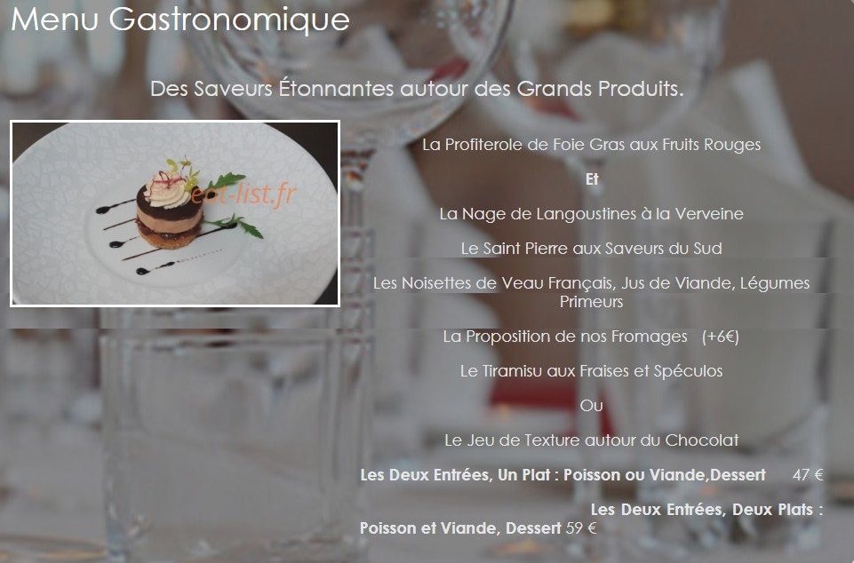 Le Relais Saint Clair — carte page 3