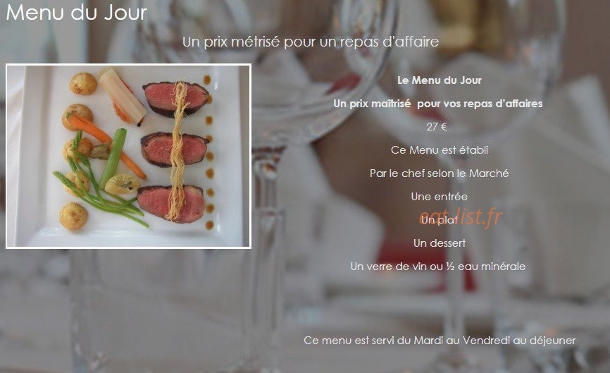 Le Relais Saint Clair — carte page 8