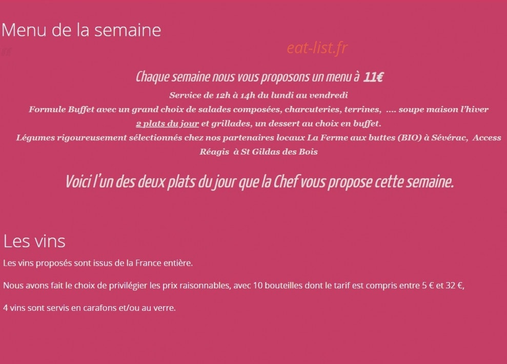 Aux Pas Sages — carte page 1