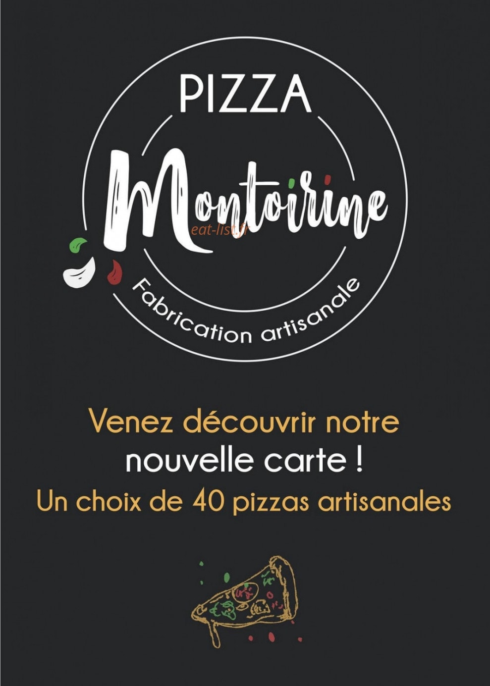 Pizza Montoirine — carte page 1