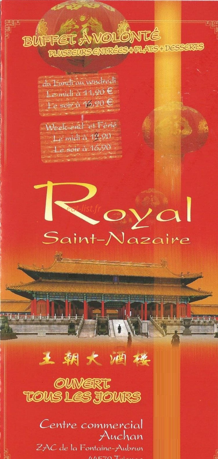 Le Royal Saint Nazaire — carte page 1