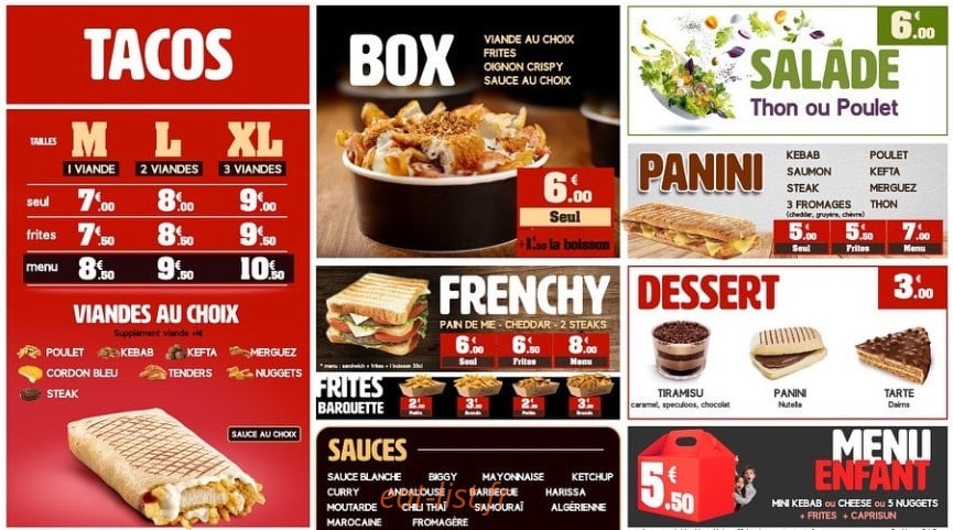 Le White Food — carte page 3