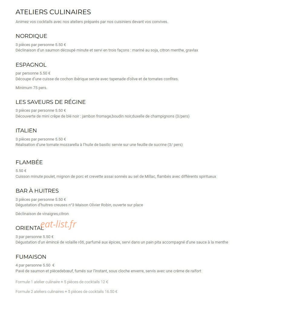 GB Traiteur — carte page 3