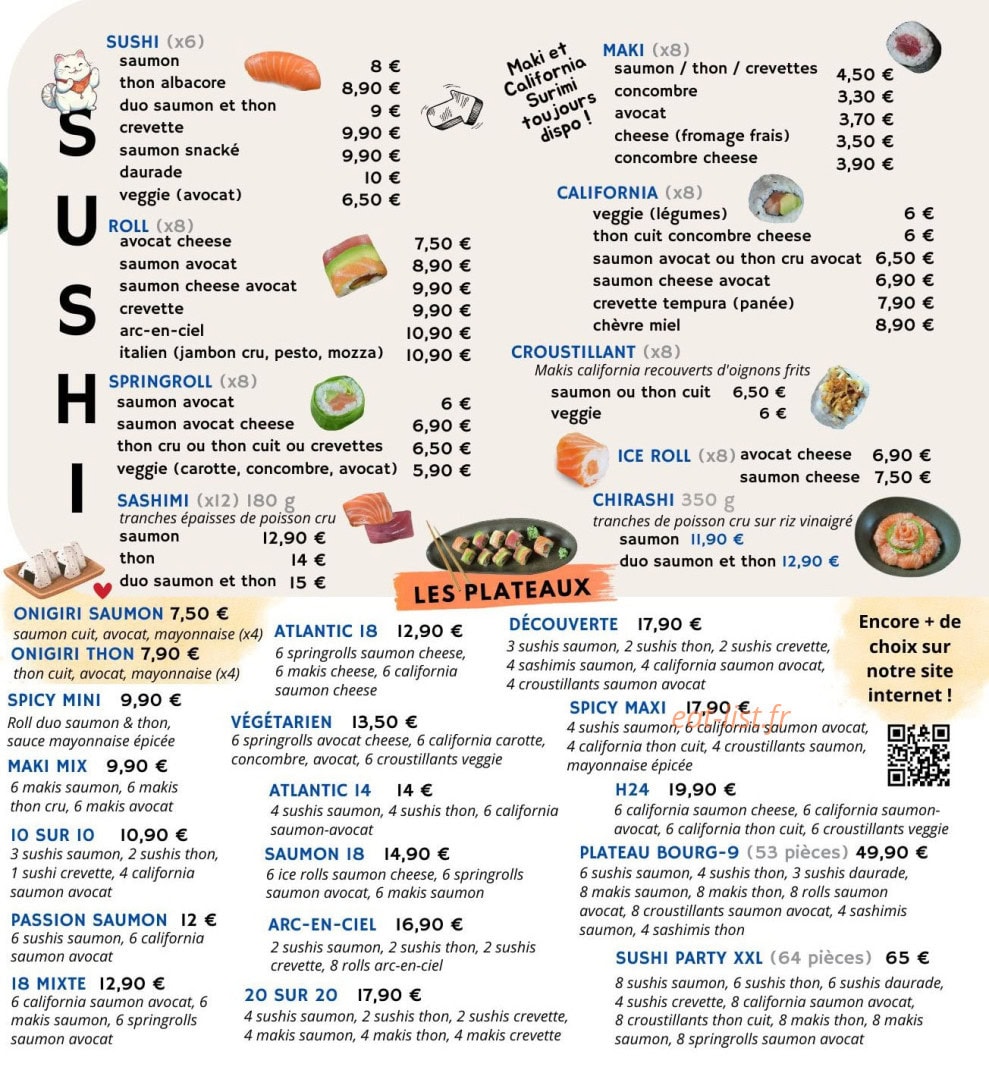 Sushi Atlantic — carte page 3