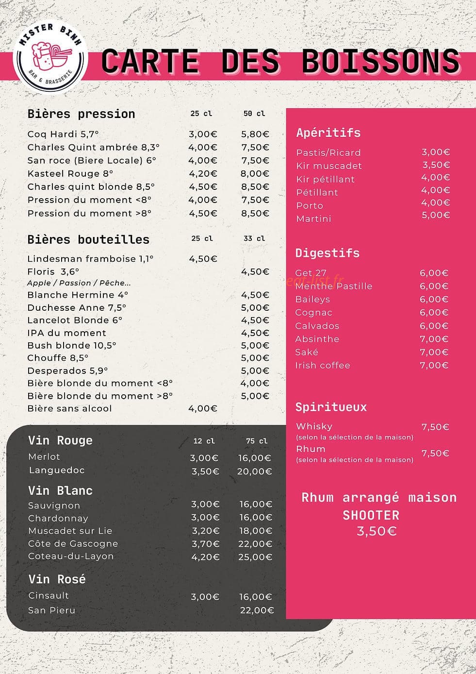 Mister Binh — carte page 7